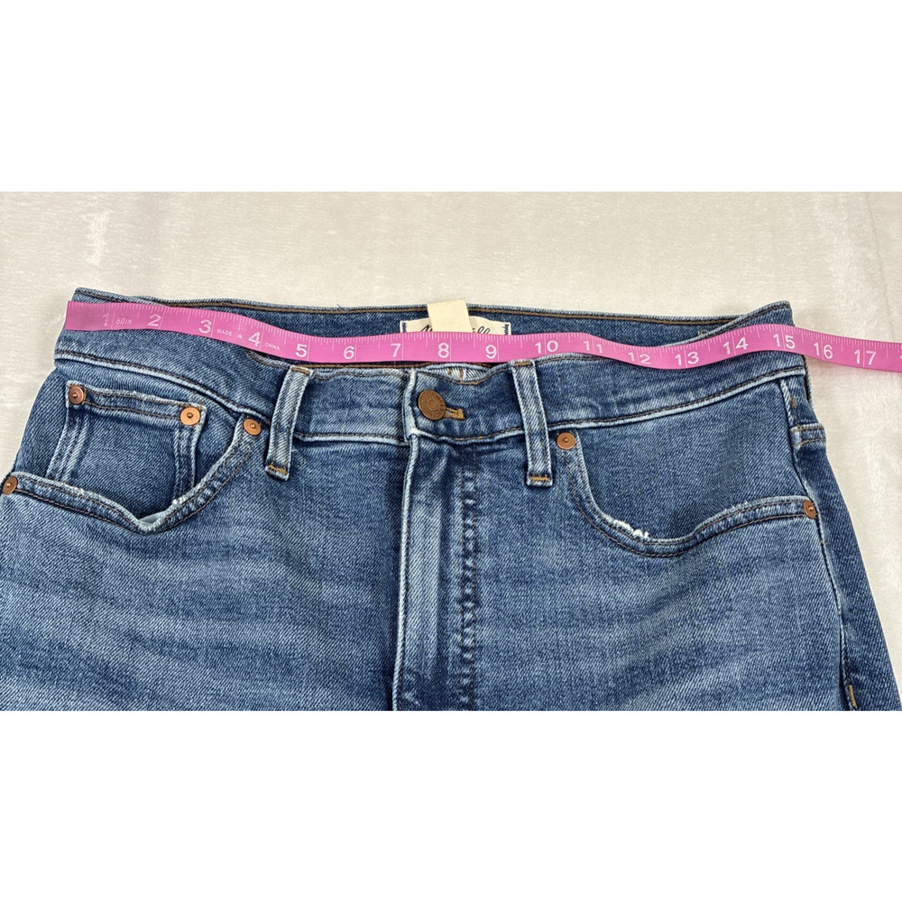 Madewell 29 Slim Demi-Boot Classic Blue Denim Jeans Benefits Charity - Picture 5 of 14